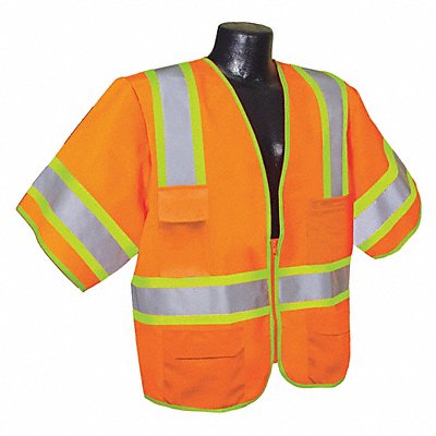 J6047 High Visibility Vest Orange/Red L