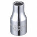 Socket Steel Chrome 3/16 in