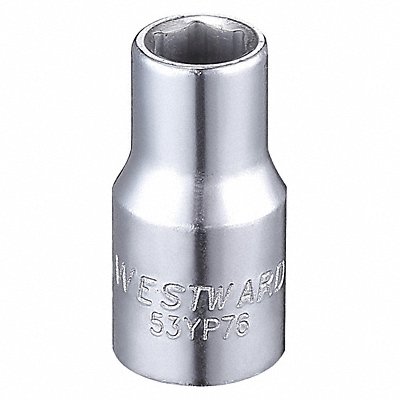 Socket Steel Chrome 7/32 in