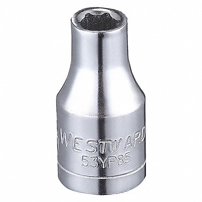 Socket Steel Chrome 4 mm