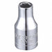 Socket Steel Chrome 4 mm