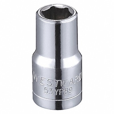 Socket Steel Chrome 6 mm