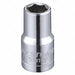 Socket Steel Chrome 6 mm