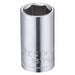 Socket Steel Chrome 8 mm