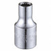 Socket Steel Chrome 13/16 in