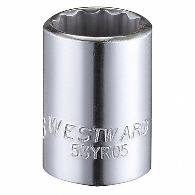 Socket Steel Chrome 7/16 in