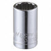 Socket Steel Chrome 9 mm