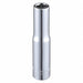 Socket Steel Chrome 1/4 in