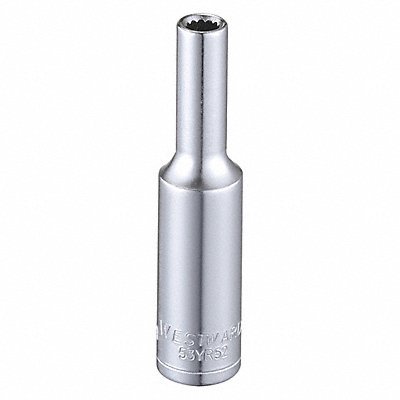 Socket Steel Chrome 4 mm