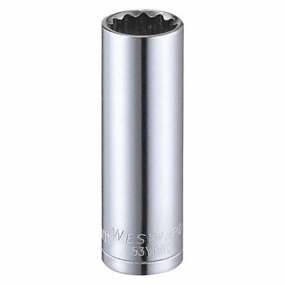 Socket Steel Chrome 12 mm