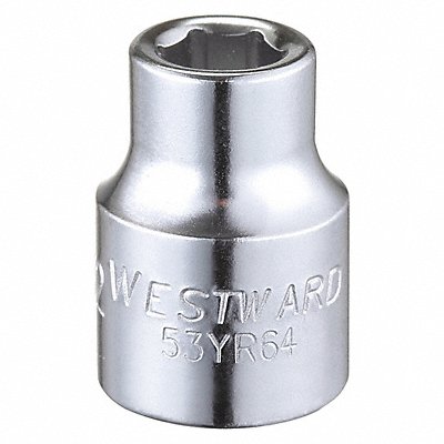 Socket Steel Chrome 9/32 in