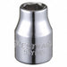 Socket Steel Chrome 5/16 in