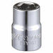 Socket Steel Chrome 3/8 in