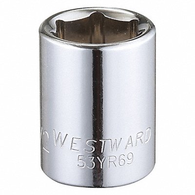 Socket Steel Chrome 1/2 in