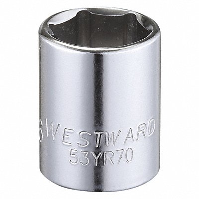 Socket Steel Chrome 9/16 in