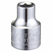 Socket Steel Chrome 6 mm