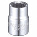 Socket Steel Chrome 3/8 in