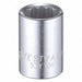 Socket Steel Chrome 7/16 in