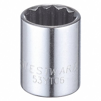 Socket Steel Chrome 9/16 in