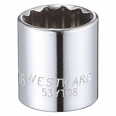 Socket Steel Chrome 11/16 in