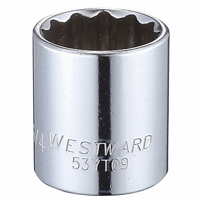 Socket Steel Chrome 3/4 in