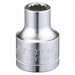 Socket Steel Chrome 6 mm