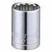 Socket Steel Chrome 12 mm