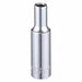 Socket Steel Chrome 1/4 in