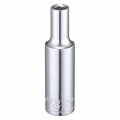 Socket Steel Chrome 6 mm