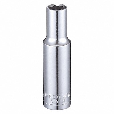 Socket Steel Chrome 8 mm