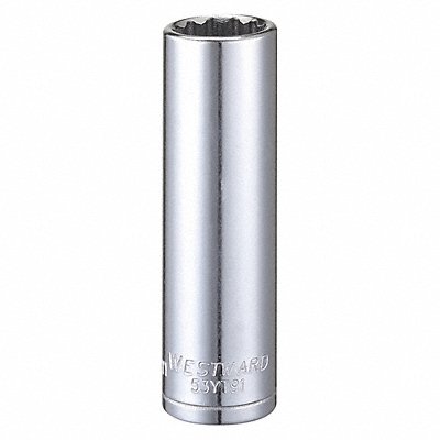 Socket Steel Chrome 13 mm