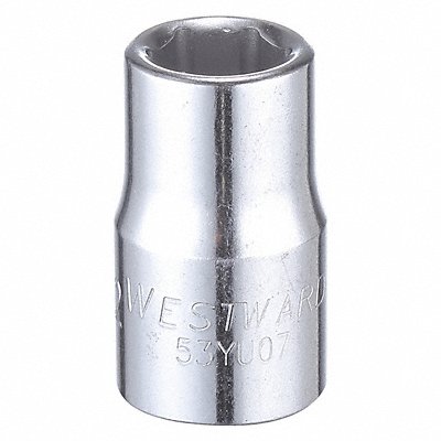 Socket Steel Chrome 1/2 in