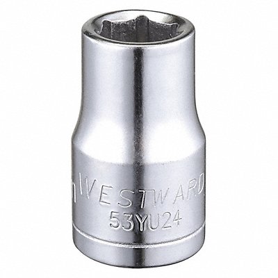 Socket Steel Chrome 12 mm