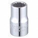 Socket Steel Chrome 1/2 in