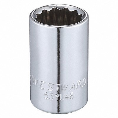 Socket Steel Chrome 5/8 in