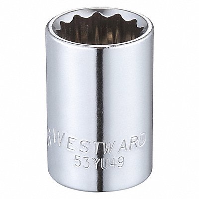 Socket Steel Chrome 11/16 in