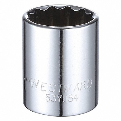 Socket Steel Chrome 1 in