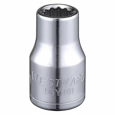 Socket Steel Chrome 10 mm