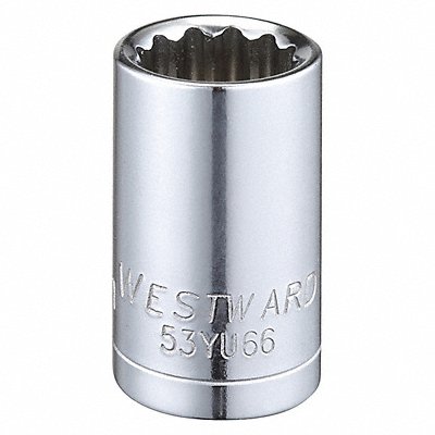 Socket Steel Chrome 15 mm