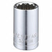 Socket Steel Chrome 15 mm