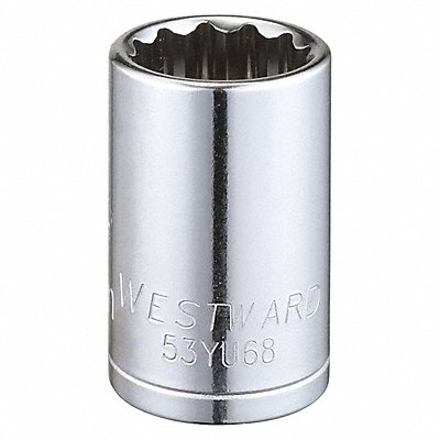 Socket Steel Chrome 17 mm