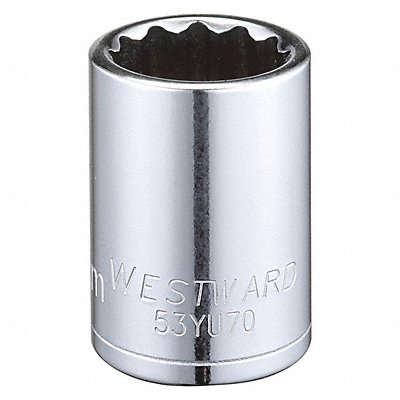 Socket Steel Chrome 19 mm