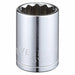 Socket Steel Chrome 20 mm