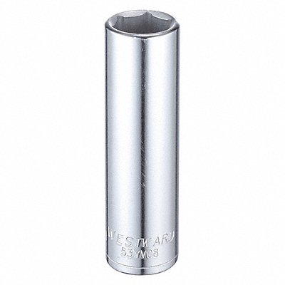 Socket Steel Chrome 17 mm