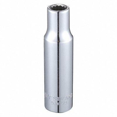 Socket Steel Chrome 3/8 in