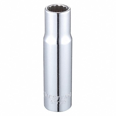 Socket Steel Chrome 1/2 in