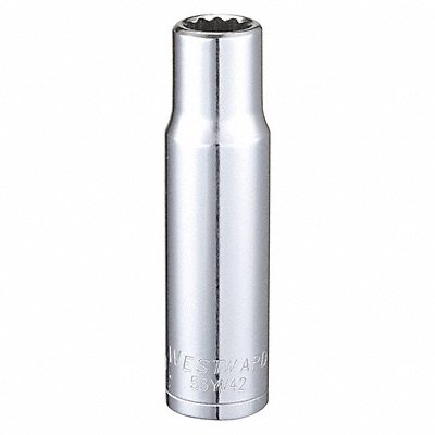 Socket Steel Chrome 12 mm