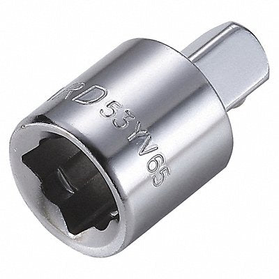 Skt Adptr Steel Chrome 1/2 in 1/2 in