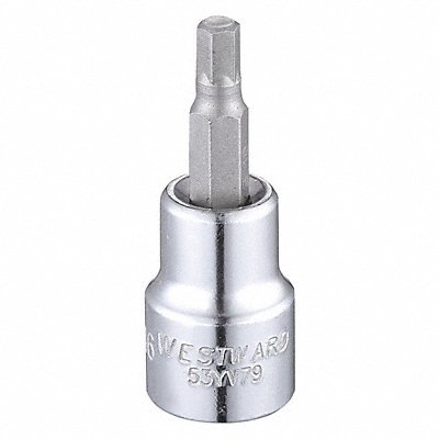 Socket Bit Steel 3/8 in TpSz 3/16 in