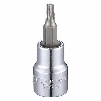 Socket Bit Steel 3/8 in TpSz T25